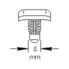 Clip de fixation pour joint de capot avant de VOLKSWAGEN LT (05/1996-07/2006)