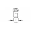 Clip de fixation TOPRAN sur sigle arrière pour VOLKSWAGEN Transporter T4 (1990-2003)