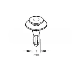 Clip de marche-pied pour VOLKSWAGEN Transporter T4 (1990-2003) - Qualité origine