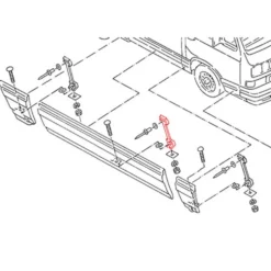 Clip de moulure de porte coulissante pour VOLKSWAGEN Transporter T25 CARAT (05/1979-07/1992)