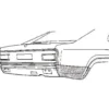 Coin d'aile arrière droite pour Ford Capri 2 et 3 (1974-1986)
