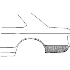 Coin d'aile arrière gauche pour Opel Manta A (1970-1975)