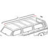 Coin de baguette sur arrête de toit pour VOLKSWAGEN Transporter T25 (05/1979 -07/1992)