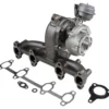 Collecteur d'échappement avec turbo pour VW Transporter T5 1.9 TDi sans FAP