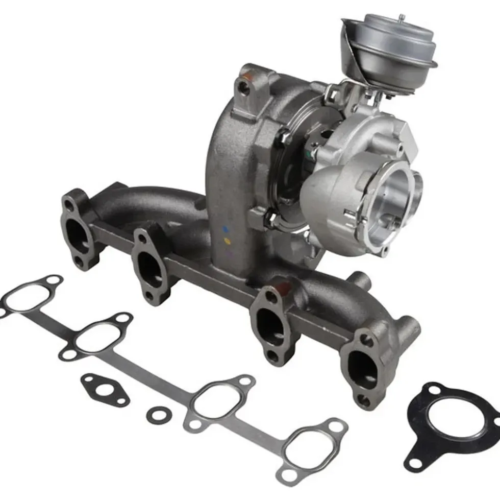 Collecteur d'échappement avec turbo pour VW Transporter T5 1.9 TDi sans FAP