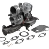 Collecteur d'échappement avec turbo pour VW Transporter T5 1.9 TDi avec FAP