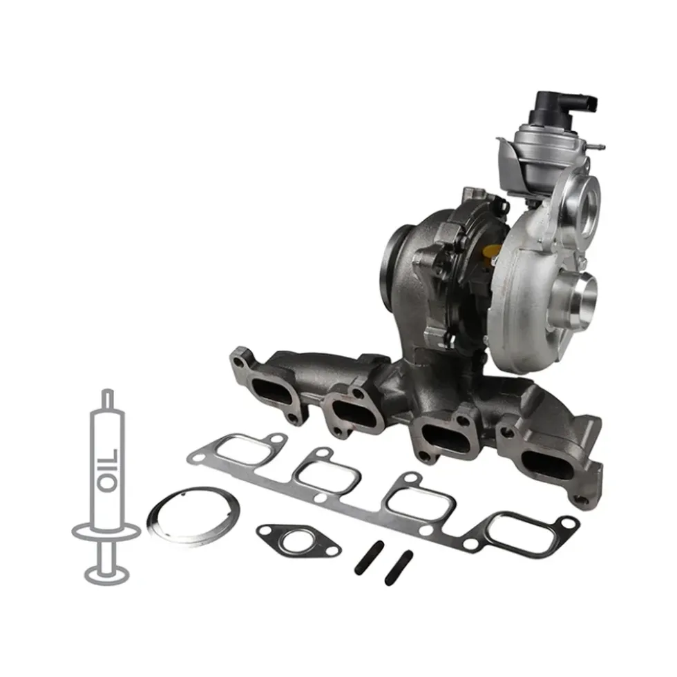 Collecteur d'échappement avec turbo pour VW Transporter T5 2.0 TDi