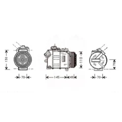 Compresseur de climatisation pour BMW E39 jusqu'au 09/97