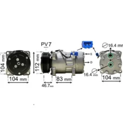 Compresseur de climatisation pour VW Transporter T4 de 1992 à 1996