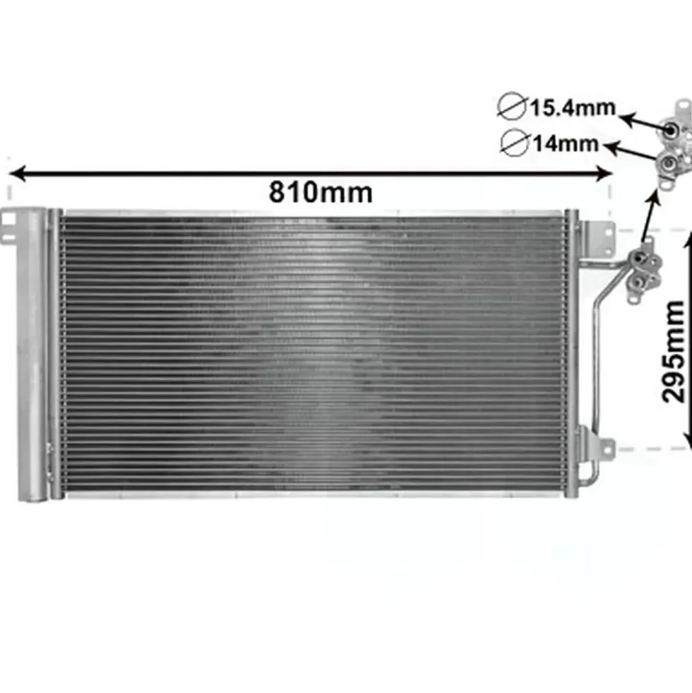 Condenseur de climatisation pour VOLKSWAGEN Transporter T5 (2003-2009)