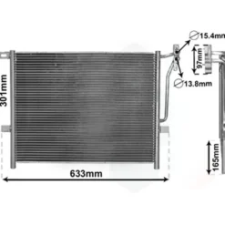 Condenseur de climatisation pour BMW E46 Essence