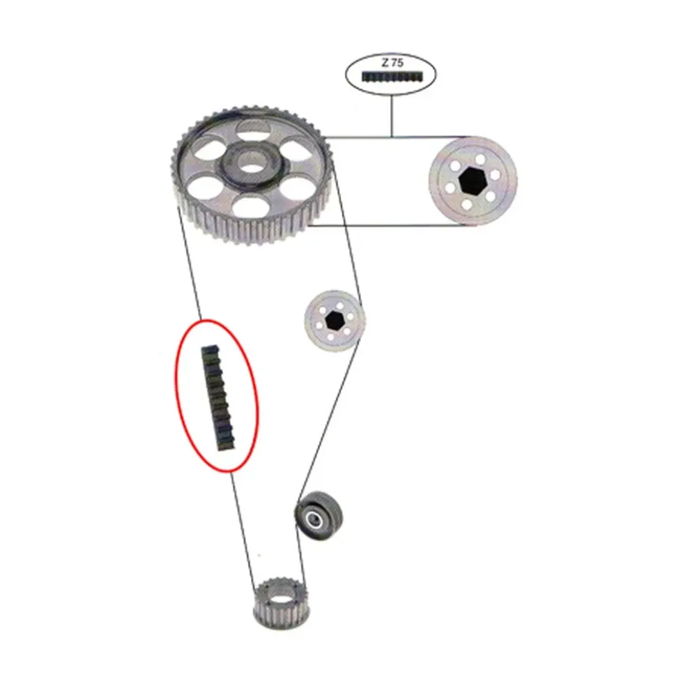 Courroie de distribution pour VW LT 2.4D