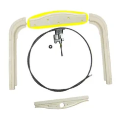 Couvre guide de câble de toit ouvrant métal pour Volkswagen Coccinelle 64 -><noscript><img width=