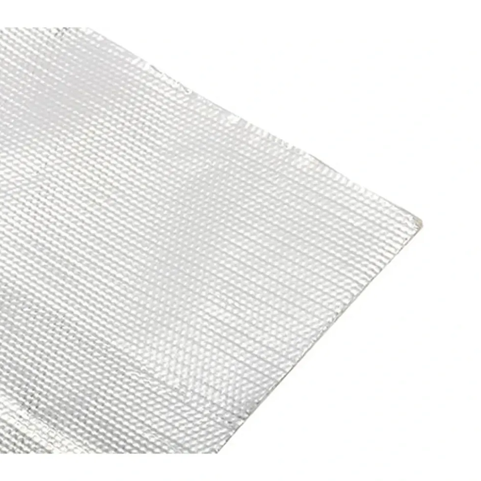 Écran thermique THERMO RACING en tissu de verre aluminisé 1000°C autocollant, 1 m2