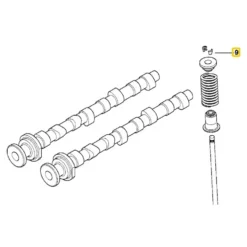 Demi segment d'arrêt de soupape Febi pour Bmw z3 E36 (04/1995-06/2002)