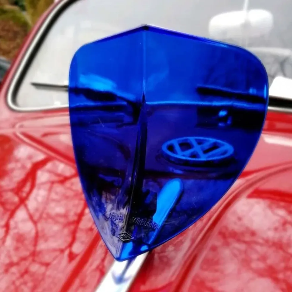 Déflecteur d'air de pare brise avant - Bleu