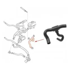Durite d'eau entre moteur pompe et radiateur pour VW Transporter T25 D / TD de 1984 à 1992
