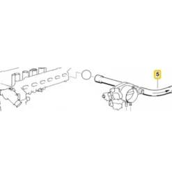 Durite d'eau Gates entre culasse et soupape de chauffage pour Bmw Série 5 E34 Berline et Touring (05/1990-06/2006)