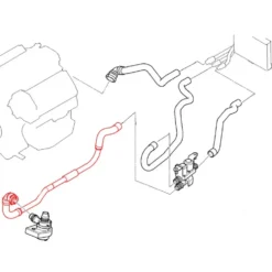 Durite entre pompe à eau additionnelle et soupape d'eau pour BMW X5 E53