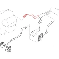 Durite retour entre radiateur chauffage et moteur pour BMW X5 E53