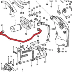 Durite rigide d'huile du carter moteur vers réservoir pour Porsche 911 type G (1978-1989)