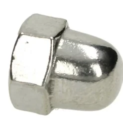Ecrou Chromé borgne à dôme diamètre 6 mm