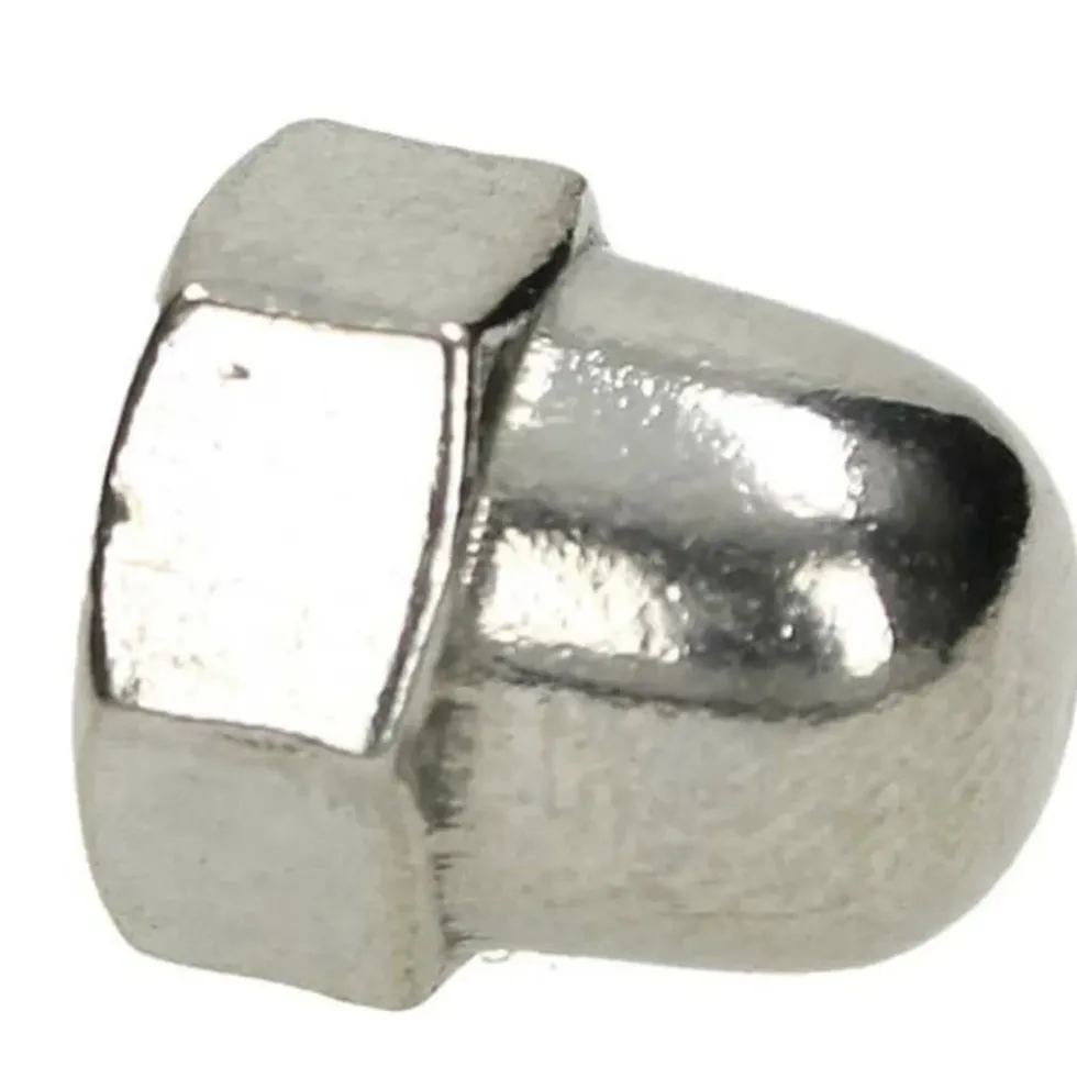 Ecrou Chromé borgne à dôme diamètre 6 mm
