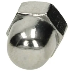 Ecrou Chromé borgne à dôme diamètre 6 mm