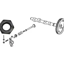 Ecrou pour marteau de culbuteur diamètre 9 mm