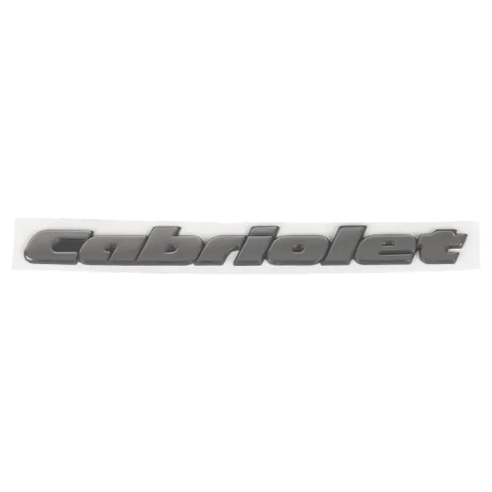 Emblème adhésif CABRIOLET chromé de face arrière pour VW Golf 3 Cabriolet (07/1993-05/1998)