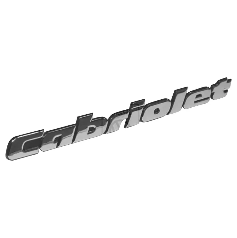 Emblème adhésif CABRIOLET chromé de face arrière pour VW Golf 3 Cabriolet (07/1993-05/1998)