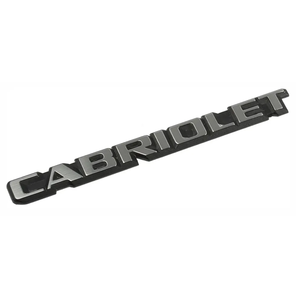 Emblème adhésif CABRIOLET pour coffre de Golf 1 Cabriolet (1987-1993) - version Europe