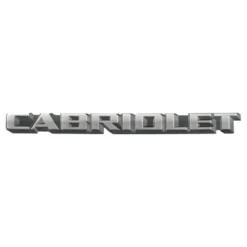 Emblème adhésif CABRIOLET pour coffre de Golf 1 Cabriolet (1987-1993) - version Europe