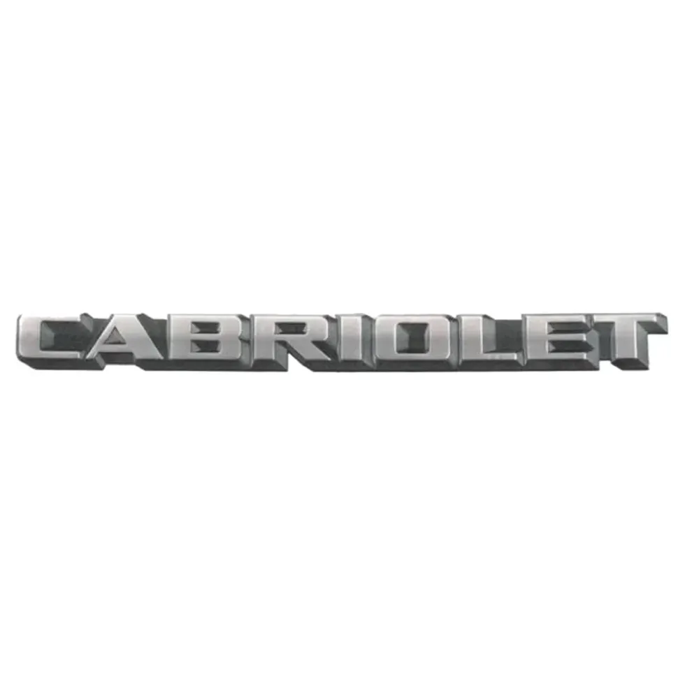 Emblème adhésif CABRIOLET pour coffre de Golf 1 Cabriolet (1987-1993) - version Europe