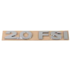 Emblème adhésif 2.0FSI chromé de coffre pour VW Golf 5 2.0 FSI (01/2004-11/2008)