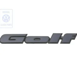 Emblème adhésif GOLF bleu sur fond noir de face arrière pour VW Golf 3 série limitée Pink Floyd (1992-1995)
