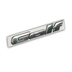 Emblème adhésif GOLF chromé de face arrière pour VW Golf 3 (08/1991-08/1998) - sans niveau de finition