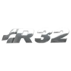 Emblème adhésif R32 chromé de coffre ou de cache moteur pour VW Golf 4 R32 (06/2002-05/2004)