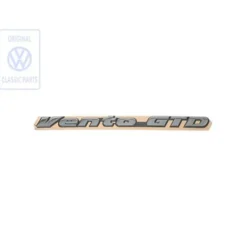 Emblème adhésif VENTO GTD chromé de malle arrière pour VW Vento GTD (01/1992-09/1995)
