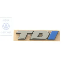 Emblème arrière TDI chromé et bleu pour VW Transporter T4