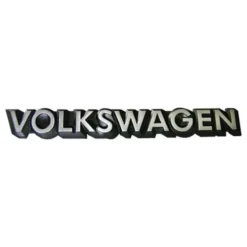 Emblème arrière VOLKSWAGEN chromé sur fond noir pour VW Golf 1 Cabriolet Golf 2 Jetta 2 Polo 2 86C Passat B2 et Scirocco 2