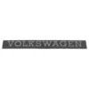 Emblème arrière VOLKSWAGEN chromé sur fond noir de coffre pour VW Golf 1 Berline Cabriolet et Jetta 1 (02/1974-02/1984)