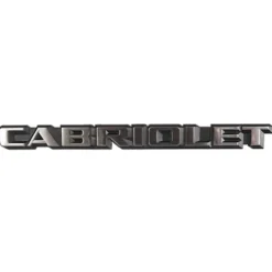 Emblème CABRIOLET pour coffre de Golf 1 Cabriolet (1987-1993) - version USA