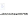Emblème JETTA GTD chrome satiné sur fond noir pour face arrière de VW JETTA 2 finition GTD phase 2 (08/1987-07/1992)