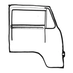 Ensemble de joints de porte droite avec déflecteur ouvrant pour VOLKSWAGEN Combi Bay Window (08/1967-07/1979)