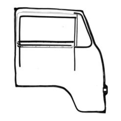 Ensemble de joints de porte droite avec déflecteur fixe pour VOLKSWAGEN Combi Bay Window (08/1967-07/1979)