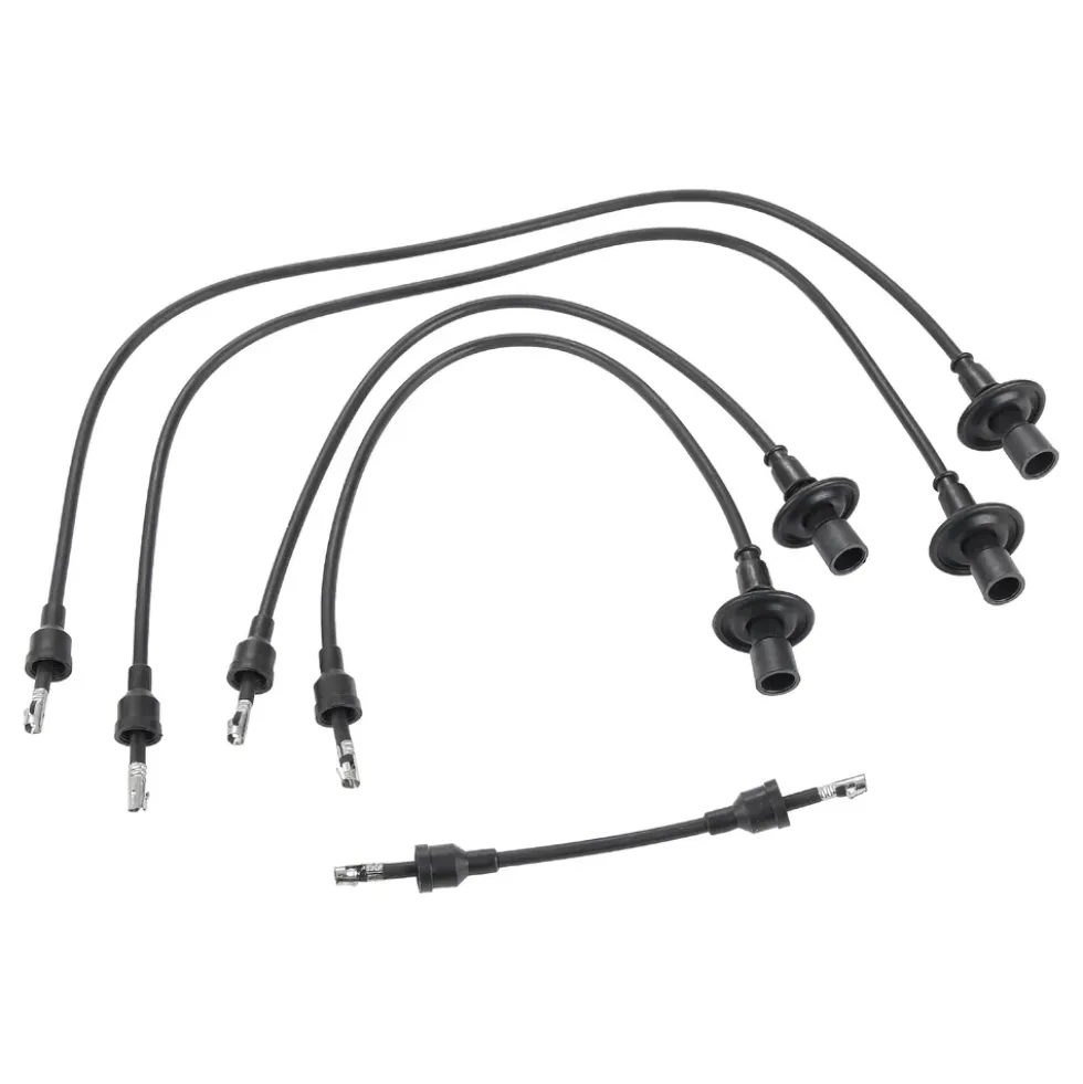Faisceau de fils de bougies noir pour VOLKSWAGEN Combi Bay Window (08/1967-07/1979) - BERU