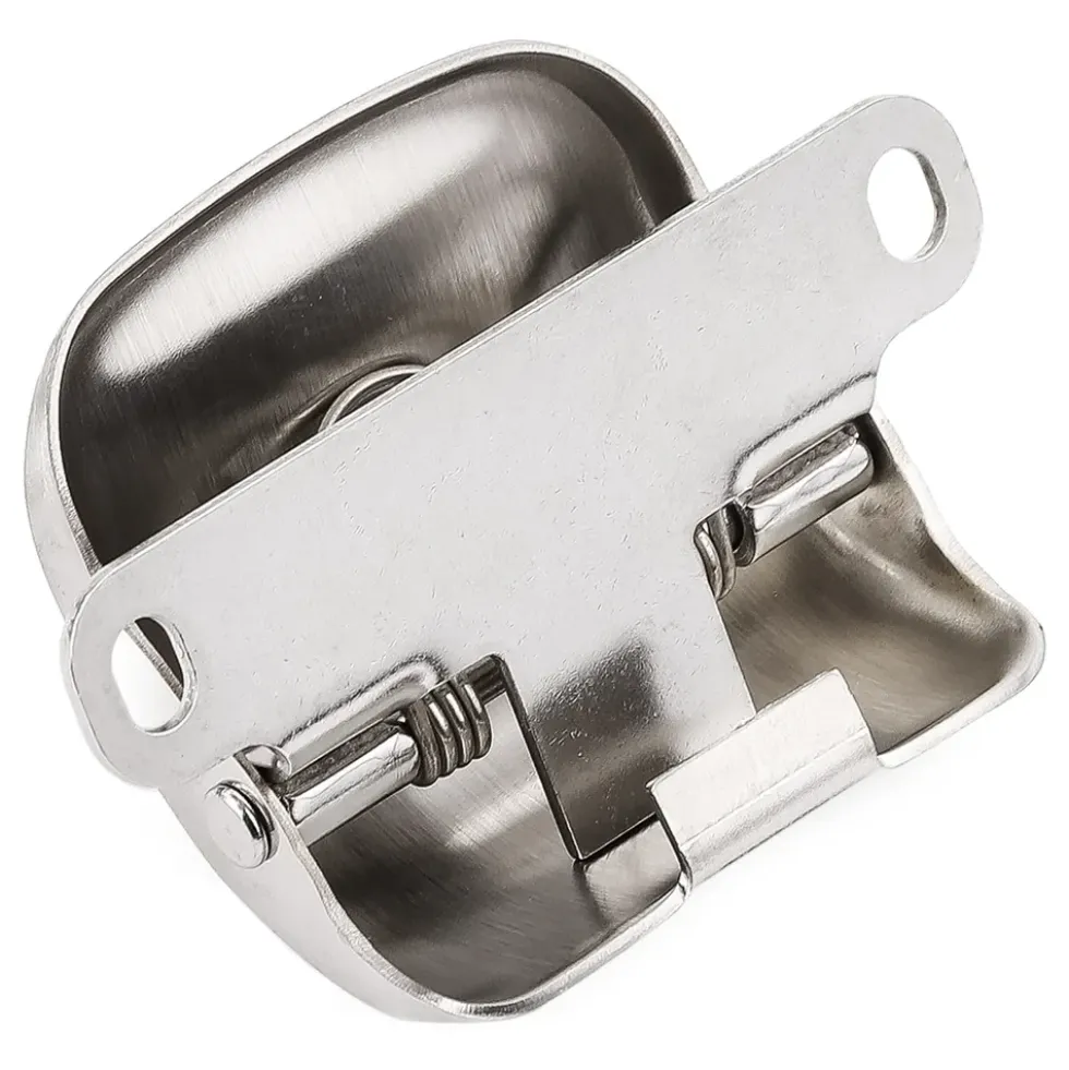 Fermeture intérieure de glace basculante pour 2CV avant 1970 - inox
