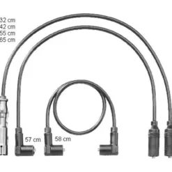 Fils de bougies et de bobine pour VW Golf 3 et 4 1.6L ou 2.0L - moteurs AFT AKS AWG