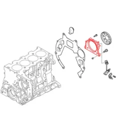 Flasque avec joint spi de vilebrequin côté embrayage pour BMW X5 E53